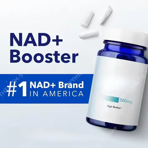 NAD Supplement for Brain Function, Anti Aging & Cell Regeneration, 300mg Niagen Supports Cellular En