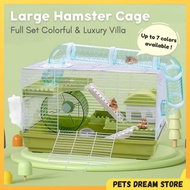 Large Hamster Cage 47cm Full Set double storey hamster cage colorful hamster house sangkar hamster w