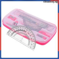1 Set Compass Set with Protractor Ruler and More Math Kit Protractor and Compass for for Kids
