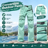 Seluar Cepat Kering Wanita Women Detachable Pants into Shorts for Outdoor Quick Dry Hiking Cycling T