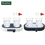 Dual Position Magnetic Stirrer 2x500ml Stir Plate50-1500 RPM Synchronous Control Magnet Stirrer for