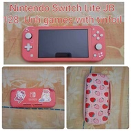 Nintendo Switch Lite Pink Jailbreak 128 Full of Games