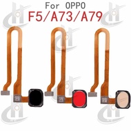 Fingerprint Touch Sensor Finger Power Switch ON OFF Side Button Key Flex Cable For OPPO F5 / A73 / A