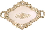 Akizuki Boeki Rococo Deco Jewelry Tray, White, W 9.1 x D 6.9 x H 2.4 inches (23 x 17.5 x 6 cm), LF17