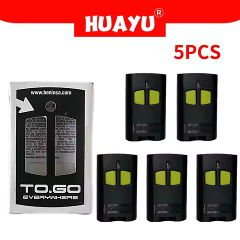 5PCS TO.GO 2VA Garage Door Remote Compatible with TO.GO 2VA 4VA 2WV 4WV 433.92mhz Gate Opener Transm
