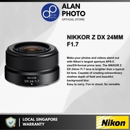 Nikon NIKKOR Z DX 24mm F1.7 Lens for Nikon Zfc Z30 Z50 | Nikon Singapore Warranty