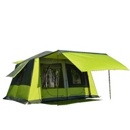 Outdoor Multi-People Tent 8 People 10 People 12 People Two Bedrooms One Living Room Tent Double-Laye