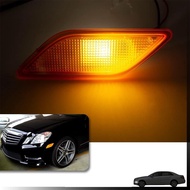 NJSBYL Amber Kuning Lensa Bampar Depan Lampu Penanda Sisi Perumahan Lampu untuk 2010-2013 Mercedes-B