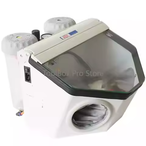 PS-7 220V Portable Jewelry Sandblasting Machine Diagonal Sandblaster Machine for Jewelry Dental Lab