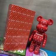 400% Bearbrick L V X Supre me Action Figure Kid Gift Toy 28cm Random Color Box