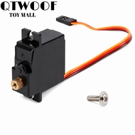 QTWOOF RC Steering Servo, Metal Gear Plastic Shell Metal Replacement Servo, Precise Durable for WLto