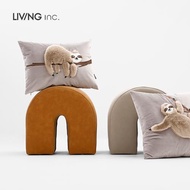 LIVING inc.樹懶羊 毛絨可愛卡通兒童抱枕辦公室靠墊靠枕