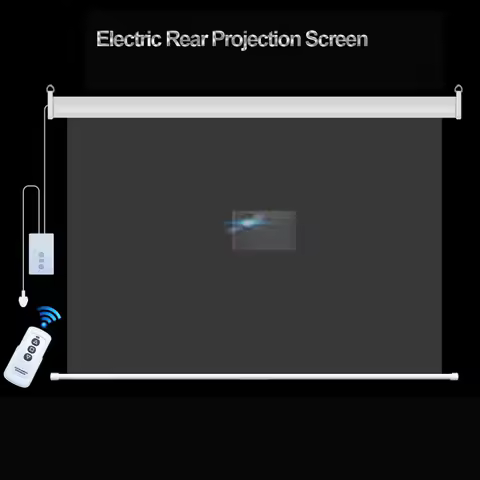 Motorized Electric Rear Projector Screen 4:3 60-100 Inch with Remote Control for LED LCD HD Projecto
