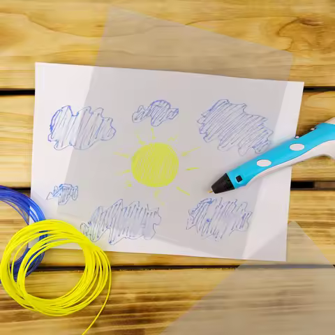 10Pcs Clear PVC 3D Pen Art Mat Transparent DIY Drawing Template Board for 3D Pen Craft Supplies Sket