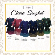 Lovetrisha Clara Songket Kurung  -  Baju Raya Kebaya Pastel Kanak-Kanak Budak Perempuan 0-12 tahun | Muslimah Girl Dress