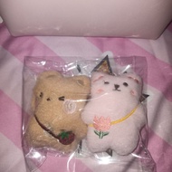 CUTE BAG CHARM PLUSH DOLL COUPLE BEAR | BUNNY RABBIT/ | DINOSAURS | CHINA CHINA