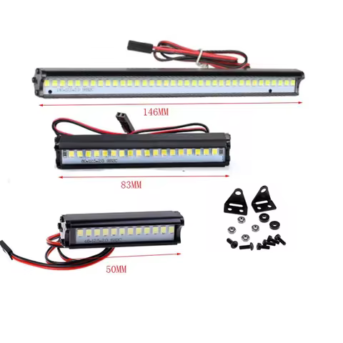50mm 83mm Rc Car Led Light Bar Leds Lamp 1:10 Rc Car Part For Traxxas Trx4 90046 Scx10 Bright Led Li
