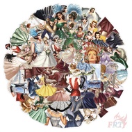 ❀ Retro Victorian Lady Series 02 PET Stickers ❀ 50Pcs/Set DIY Fashion Waterproof Kids Rewards Sticke