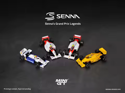 MINIGT 1/64 McLaren MP4/4 #12 MP4/6 #1 Ayrton Senna (Shrink-wrapped Card Packaging) MGT01099-BL MGT0