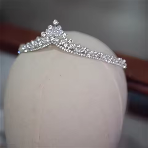CC Trendy Crown Women Hair Accessories Bridal Headpiece Engagement Jewelry Wedding Tiaras Leaf Shape