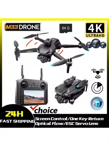 M22/33MAX Outdoor Drone Professional 4K/6K HD ESC Sero Dual Camera 5G Wifi GPS Foldable RC Quadcopte