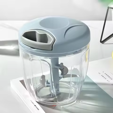 500/900ML Manual Meat Grinder Manual Food Processors Rotate Press Garlic Chopper Onion Crusher Blend