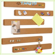 TAMAYO Self Adhesive Cork Board, Frameless Cork Material Pushpin Cork Board, Multifunctional Self Ad