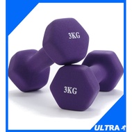1pc Hexagon Dumbbell 1kg 2kg 3kg 4kg Weight Training Workout Exercise Dumbell Dambel Angkat Berat Se