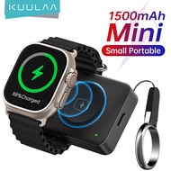 KUULAA Portable Charger for Apple Watch 1500mAh iWatch Charger Power Bank Compact Magnetic iWatch Ch