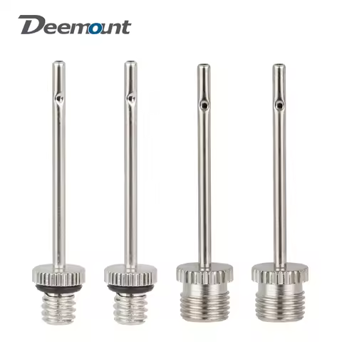 Pump Adaptors Thread 8V1 AV or 5V2 FV Needles W/ Side Hole Quick Inflation for Basketball Football V