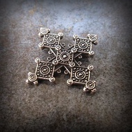 Handmade silver cross necklace pendant,equilateral silver Cross charm, jewellery