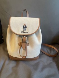 Who.a.u 刺繡小熊🐻帆布背包