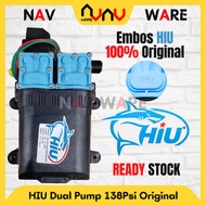 POMPA AIR DC 12V HIU DUAL PUMP 138PSI DOUBLE MOTOR PERTANIAN