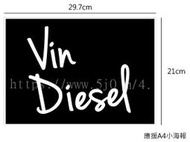 Vin Diesel 馮迪索 海報 / 海報訂製