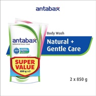 Antabax Antibacterial Shower Cream 850ml (Natural+Gentle850gx2)