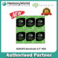 SEAGATE Barracuda 3.5" SATA HDD 4TB/6TB. Singapore Local 2 Years Warranty