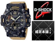 【威哥本舖】Casio台灣原廠公司貨 G-Shock GWG-2000-1A5 碳纖維 太陽能電波 陸上極限運動雙顯錶