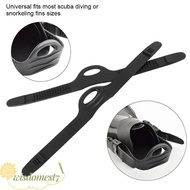 WISDOM Flippers Fin Strap, Elastic Durable Swimming Fin Strap, Adjustable Rubber Fin Flippers Strap