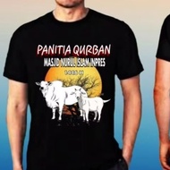 Eid al-Adha Qurban Committee T-Shirt Men's DTF Screen Printed T-Shirt Short SleeveWanita S-2XL COMBE
