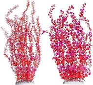 Hamiledyi Aquarium Plastic Plants Aquarium Decor Artificial Fish Tank Plants,Tall Fish Tank Decorati