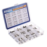 BOJACK Christmas Light fuses 5x20mm 125V 0.5A 1A 2A 3A 4A 5A 8A 10A 15A Fuse Fast-Blow Glass Fuses 3