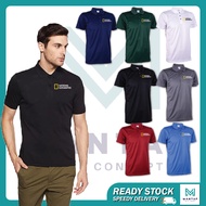 NATIONAL GEOGRAPHIC Baju Cotton Polo Casual T Shirt Kolar Sulam T-Shirt Tee Shirts Tshirt Fashion Pakaian Unisex Uniform