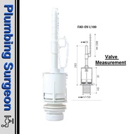 40mm Flushing Toilet Pam Jamban Tempat Duduk Tandas Mangkuk Tandas Duduk Toilet Pump Mangkuk Jamban