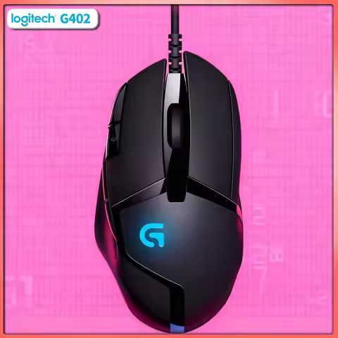 Logitech G402 Hyperion Fury Gaming Mouse 32-Bit Processor 4 DPI Levels Ergonomic Grip for Desktop Pl