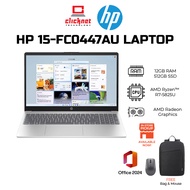 HP 15-FC0447AU LAPTOP (R7-5825U ,12GB RAM ,512GB SSD,ATI,15.6" FHD ,SILVER-W11,H&S )