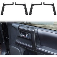 Voodonala for 4Runner Carbon Fiber Inner Door Handle Door Pull Cover Trim Cover Decoration Garnish f