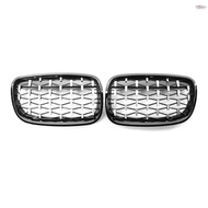 1 Pair of Car Front Grille Front Kidney Grilles Car Front Hood Bumper Kidney Grille Replacement for BMW X Series X5 E70   A2.27