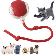 360 °   Bola Binatang Berguling Automatik Pintar - Mainan Anjing & Kucing Interaktif untuk Kucing & 