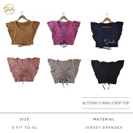 Dneeds - Butterfly Crop Top Serut