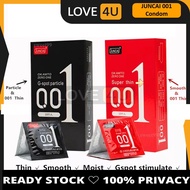 LOVE4U 001 Super Thin Condom 001 kondom nipis 超薄安全套 狼牙套 spike condom10pcs【Ready Stock】